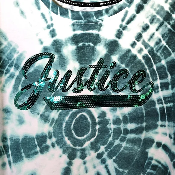 2/$20 Justice XL 16P/18P Dye Effect Tee - Picture 4 of 6